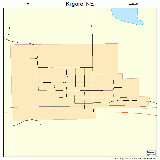 Kilgore, NE street map