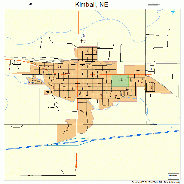 Kimball, NE street map