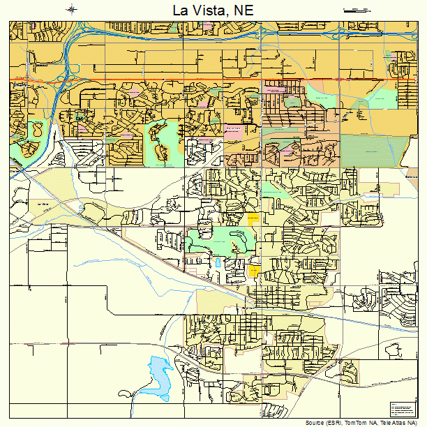 La Vista, NE street map