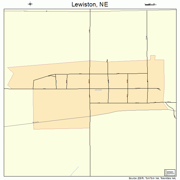 Lewiston, NE street map
