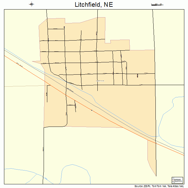Litchfield, NE street map