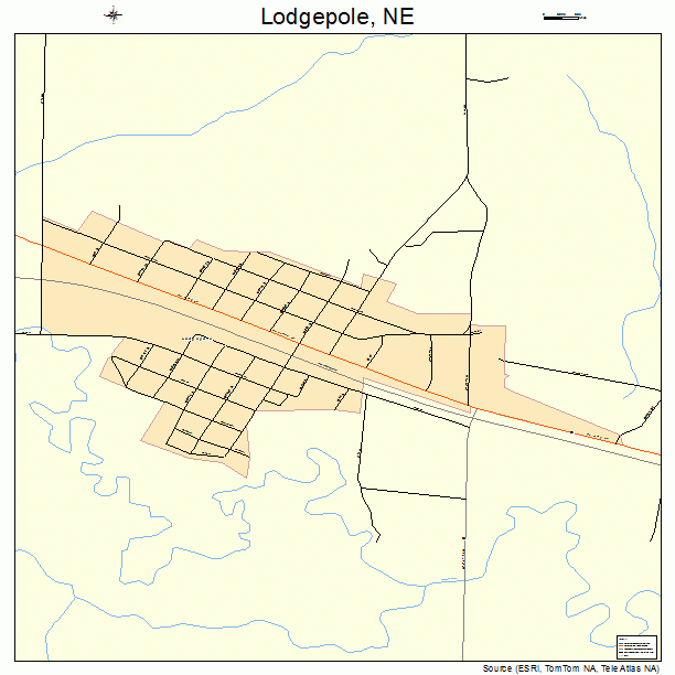 Lodgepole, NE street map