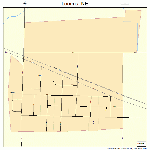 Loomis, NE street map