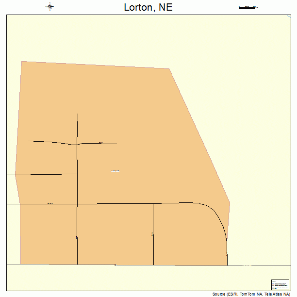 Lorton, NE street map