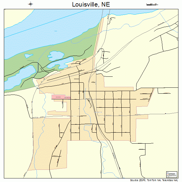 Louisville, NE street map