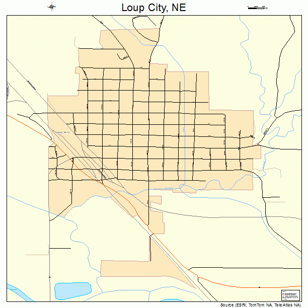 Loup City, NE street map