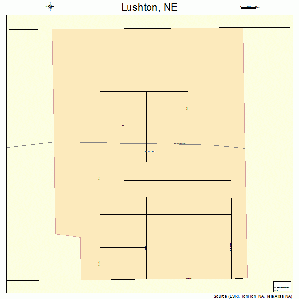 Lushton, NE street map