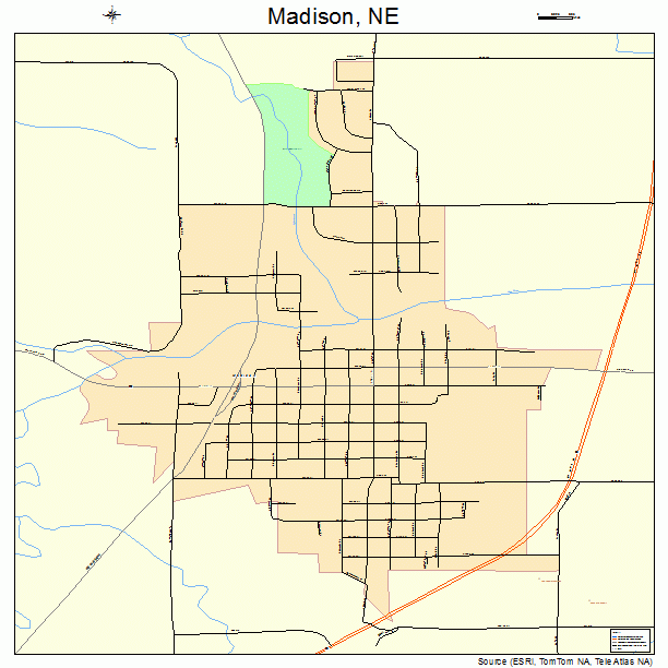 Madison, NE street map