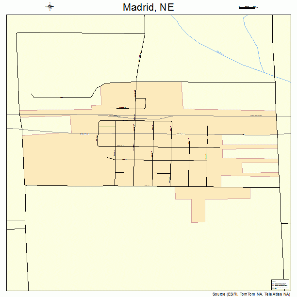 Madrid, NE street map