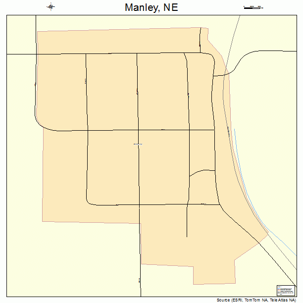 Manley, NE street map