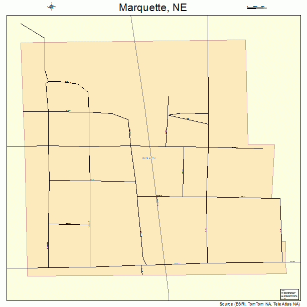 Marquette, NE street map