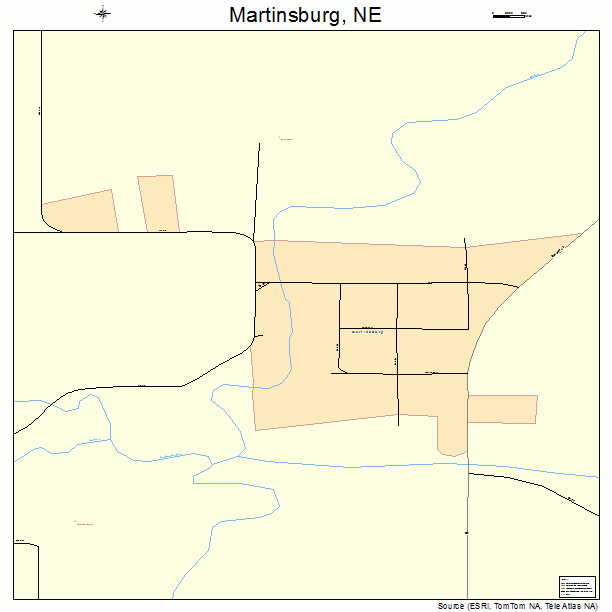 Martinsburg, NE street map