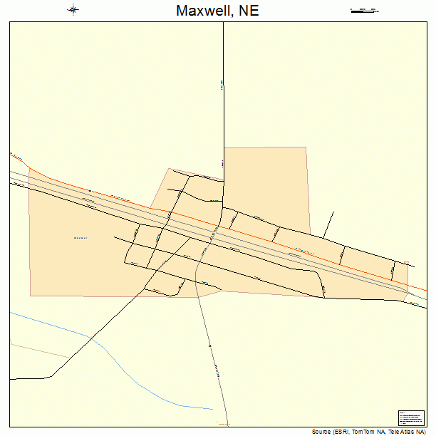 Maxwell, NE street map