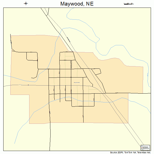 Maywood, NE street map