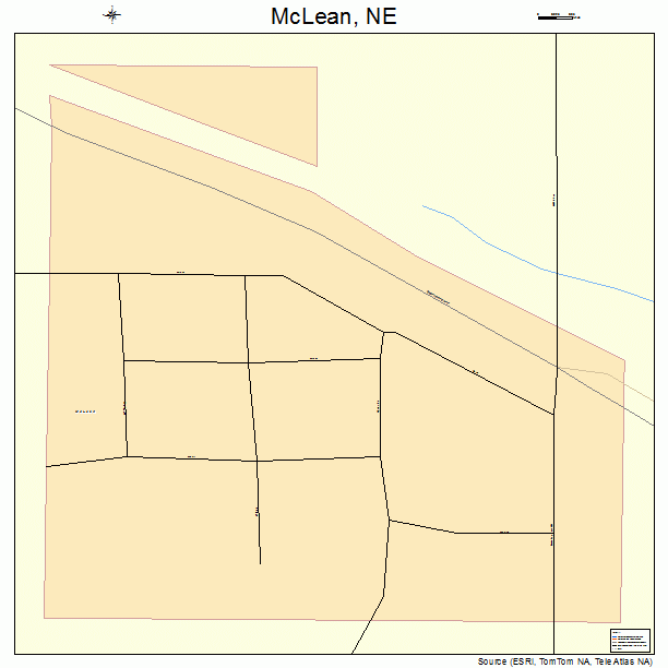 McLean, NE street map