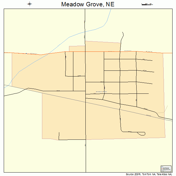 Meadow Grove, NE street map