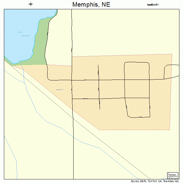 Memphis, NE street map