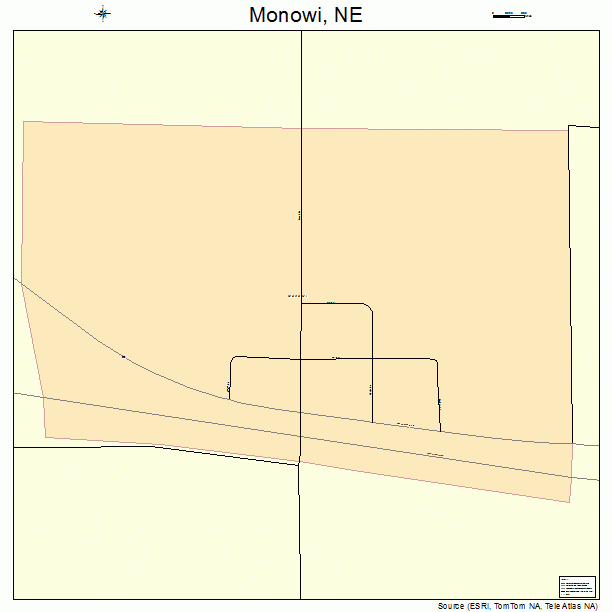 Monowi, NE street map