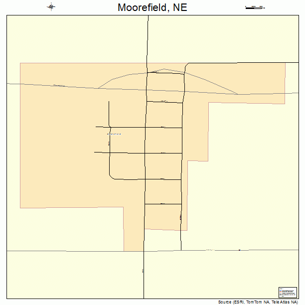 Moorefield, NE street map