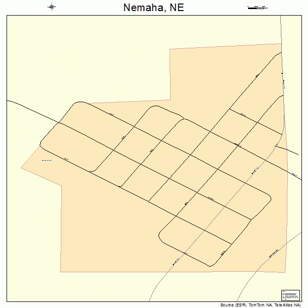 Nemaha, NE street map
