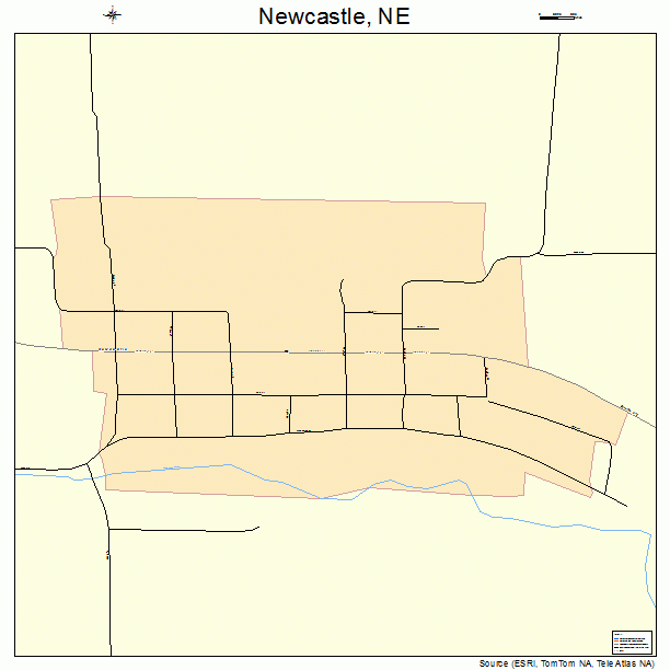 Newcastle, NE street map