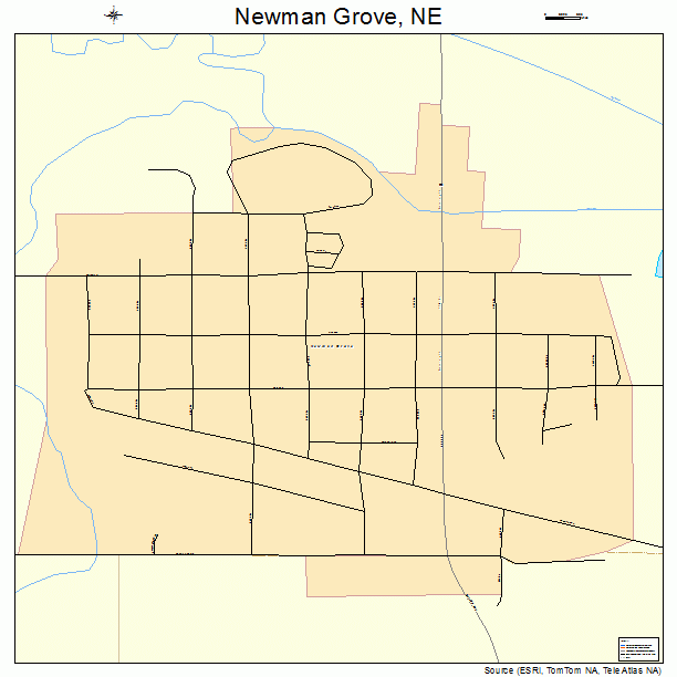 Newman Grove, NE street map