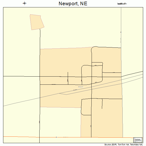 Newport, NE street map