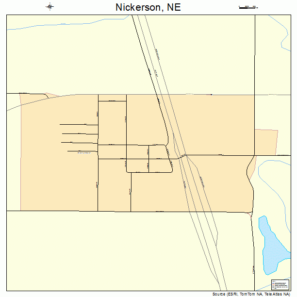 Nickerson, NE street map