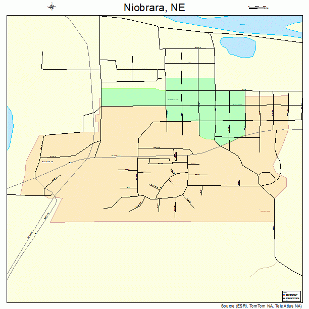 Niobrara, NE street map