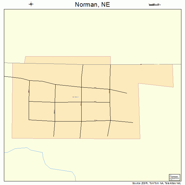 Norman, NE street map