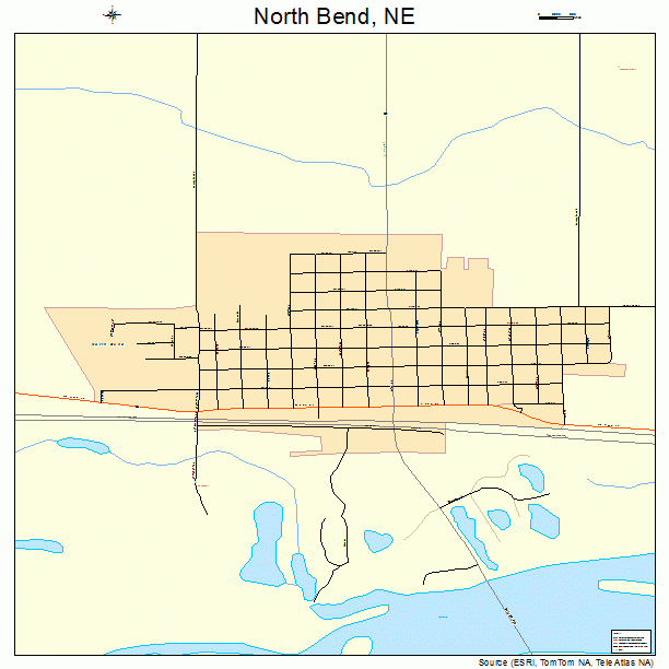 North Bend, NE street map