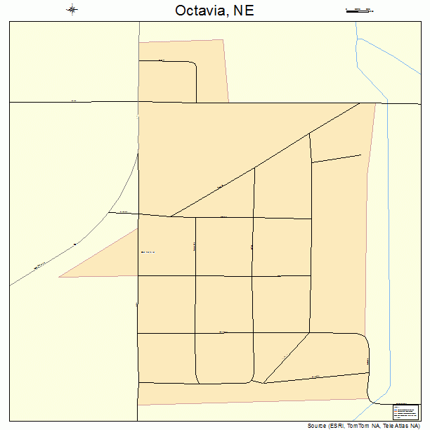 Octavia, NE street map