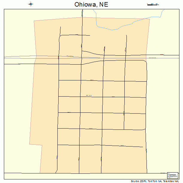 Ohiowa, NE street map