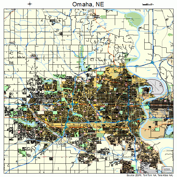 Omaha, NE street map