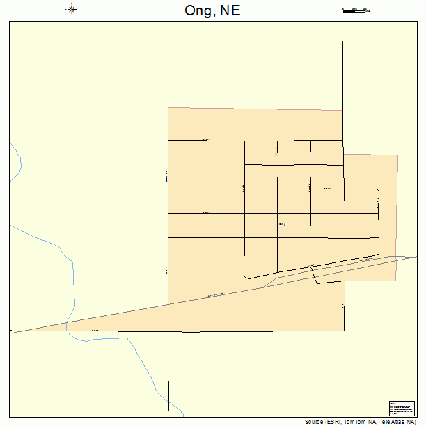 Ong, NE street map