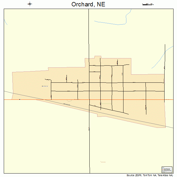 Orchard, NE street map