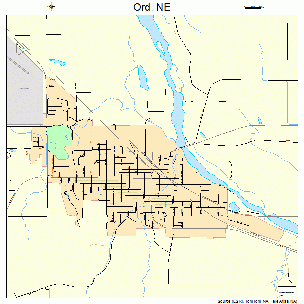 Ord, NE street map