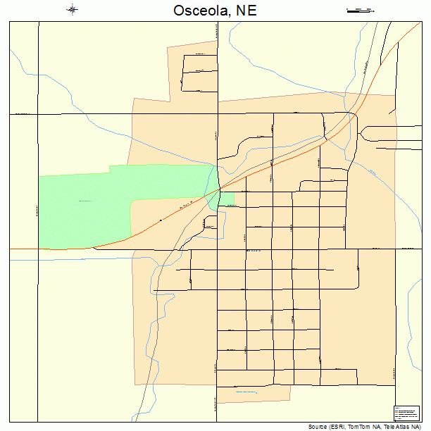 Osceola, NE street map
