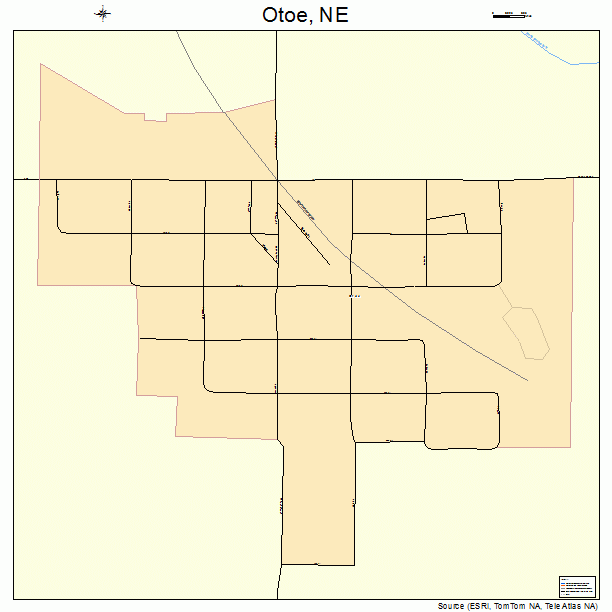 Otoe, NE street map