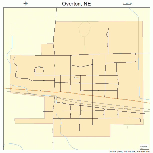 Overton, NE street map