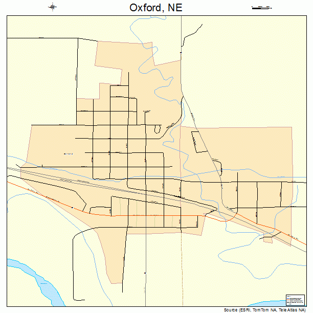 Oxford, NE street map