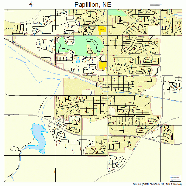 Papillion, NE street map