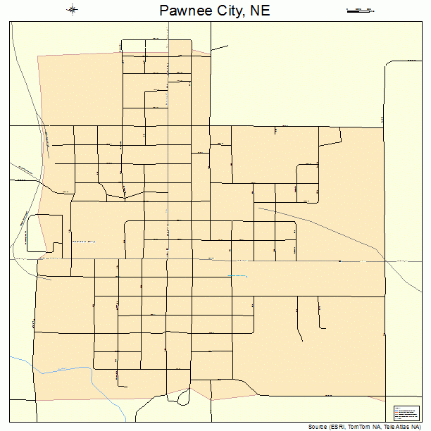 Pawnee City, NE street map