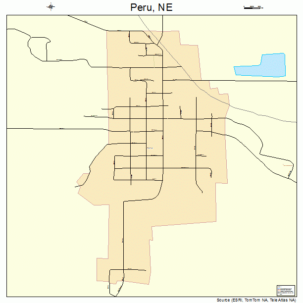 Peru, NE street map