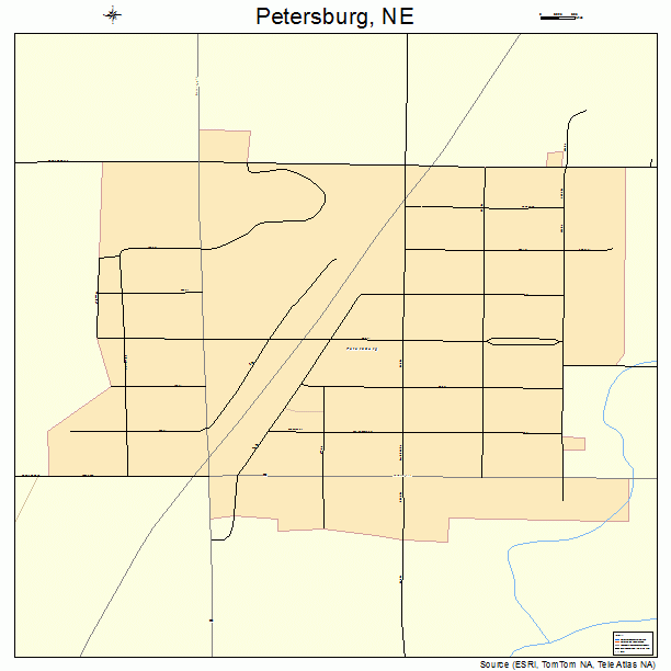 Petersburg, NE street map