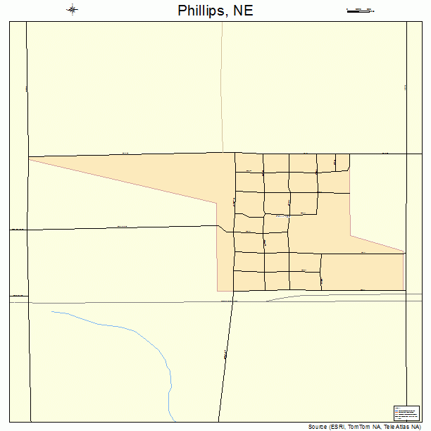 Phillips, NE street map