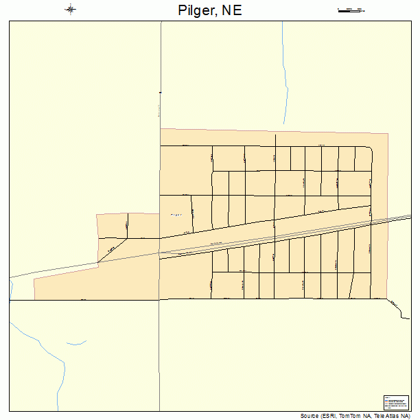 Pilger, NE street map
