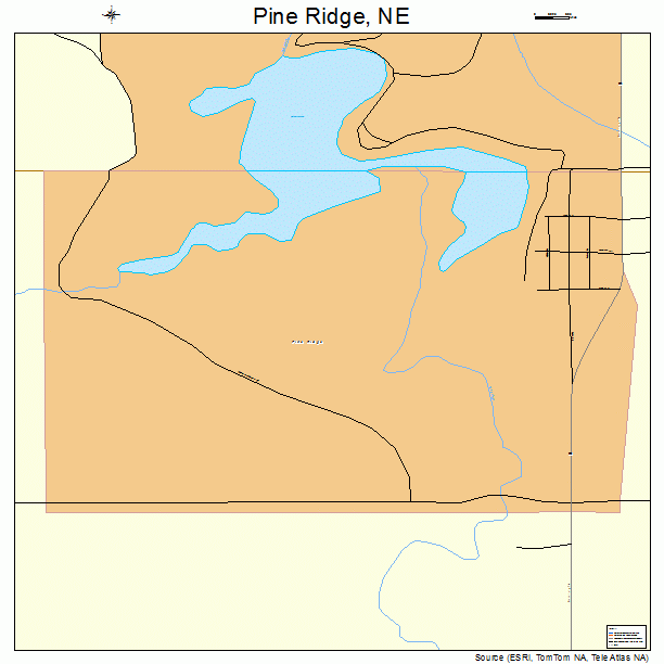 Pine Ridge, NE street map
