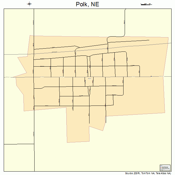 Polk, NE street map