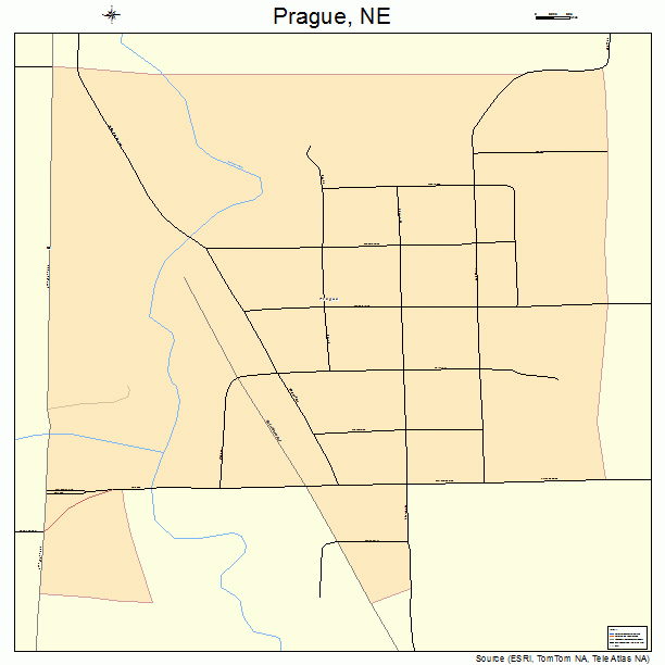 Prague, NE street map